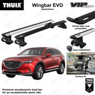 Thule Crossbar Mazda CX9 MKII 2016-2023 Wingbar EVO original Black Silver