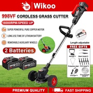 Mesin Rumput Bateri 998VF Lawn Mower Wheel Cordless Grass Cutte Electric Grass Trimmer Rechargeable 