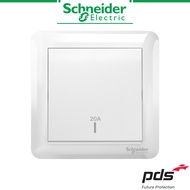 Schneider Affle Plus 20A 250V 1 Gang 2 Way DP Switch - White