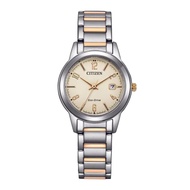 CITIZEN ECO-DRIVE TWO-TONE STAINLESS STEEL STRAP WOMEN WATCH FE1244-72A