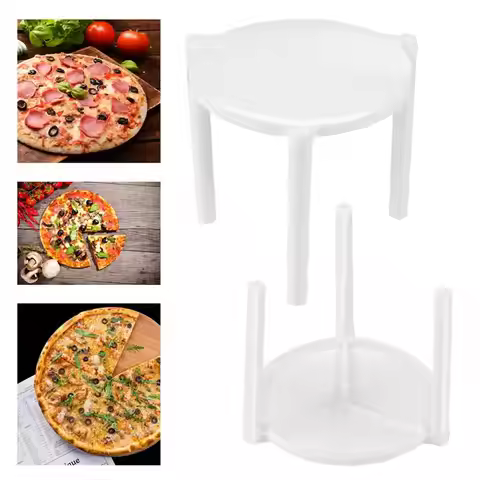 100pcs Pizza Saver Stand Pizza Packing Box Support Shelf Stackable Plastic Support Tripod For Cheese