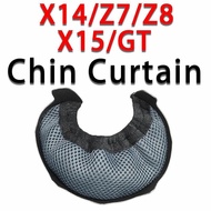 【2025NEW】Motorcycle Helmet Chin Curtain for Shoei X14 Z7 X15 Z8 GT AGV K5 K5S K3SV K1 Spare Parts Ac