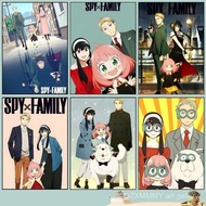 1PC Anime Spy X Family Forger Poster Self-adhesive Art Waterproof Paper Sticker Coffee House Bar Roo