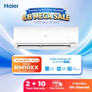 [FREE SHIPPING] Haier 5 Star 1.5HP Triple Inverter Air Conditioner /ECO/ 47% Faster Cool/Smart Clean