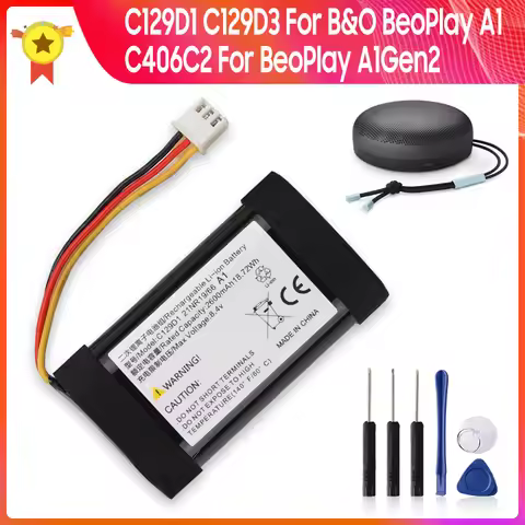 Replacement Battery C129D1 C129D3 C406C2 For B&O BeoPlay P6 For BeoPlay A1Gen2 2nd Gen Bluetooth Spe