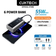 CUKTECH Mini Powerbank 55W Max Fastcharging 6000mAh Powerbank PD3.0 Xiaomi 55W Max Samsung 45W iP16/