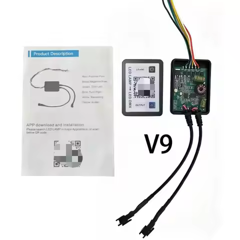 New DMX RGB MODULE VERSION 9 METRIX V9 LED Lamp To DMX Converter With QR Code App Control Stable Sig