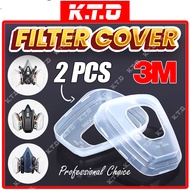 1 Pair 3M 501 Filter Retainer Plastic Cover Filter Mask For Gas Mask 5N11 / 3M 5P71 With 6000 Series
