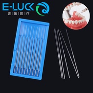 10Pcs/Pack Dental Barbed Broaches Dental Root Canal Cleaning Smooth Needle 0 00 000 Endondontic Mate