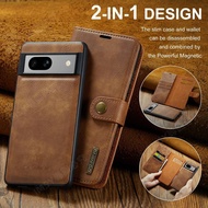 Two-In-One Detachable Magnetic Flip Leather Case Card Slot Google Pixel 6 7 8 9 10Pro XL 6A 7A 8A Sh