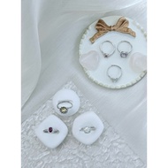 S925 Adjustable Gem Rings