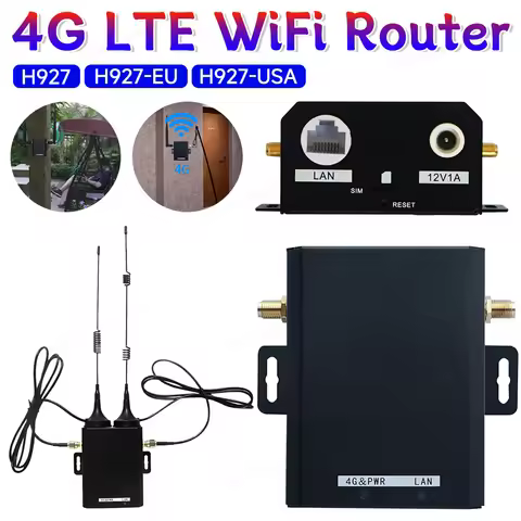 4G LTE WiFi Router H927-EU/USA Industrial Grade SIM Card Router 150Mbps with External Antenna Suppor