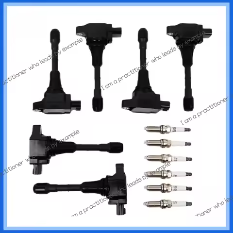 6pcs 3 Pins Ignition Coils & 6pcs Iridium Spark Plugs For Infiniti EX37 G37 Q50 Nissan 370Z UF617 UF