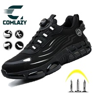 🔥Ready Stock🔥safety shoes/ kasut safety Men Steel Toe Cap kasut lelaki Anti-smashing/kasut kerja Bre