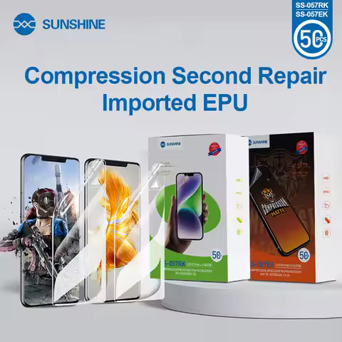SUNSHINE 50PCS SS-057EK, SS-057RK EPU Hydrogel Film Anti-stress Instant Repair for SS-890C Series an