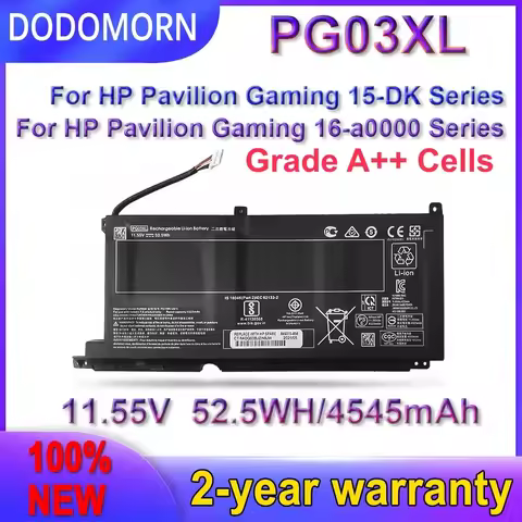 Laptop Battery PG03XL For HP Pavilion Gaming 15-DK dk0003nq 15-dk0020TX 15-ec 15-ec0000 OMEN 5X FPC5