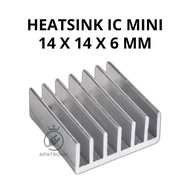 Mini IC SMD Heatsink 14x14x6mm Aluminum Component Cooler