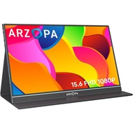 ARZOPA Portable Monitor, 15.6'' 1080P FHD Laptop Monitor USB C HDMI Computer Display HDR Eye Care Ex