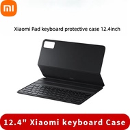 Original Xiaomi Pad 5 Pro Keyboard Case 12.4 Inch Mi Pad 5 Pro Double-Sided Protective Shell PU Leat