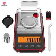 Fine Scale 0.001G Digital Pocket Scale with LCD Display, Lab Digital Scale Red