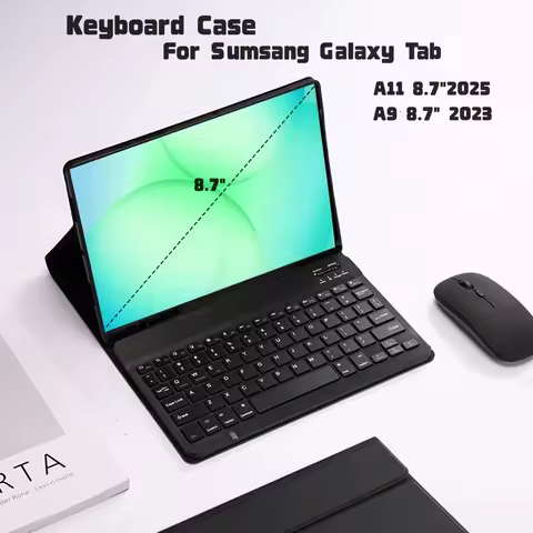 Keyboard Case For Samsung Galaxy Tab A11 8.7" 2025 Detachable Bluetooth keyboard Cover for Samsung G