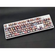 123 Style Key Set Ahegao Keycaps PBT Sublimation Japanese Anime Keycap