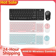 Ik6630 Wireless Smarthink Keyboard At Mouse Set Ergonomic Computer Peripherals Wireless Slim Comp