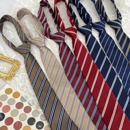 Tokyo Year-Old Times jk Korean Style Striped Print Uniform Red Preppy Style Shirt Bow Tie Hand Tie 6