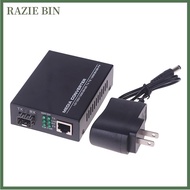 RAZIE BIN 1PCS Gigabit SFP Media Converter 1 SFP To 1 RJ45 Transceiver 10 100 1000M Fiber Optic Swit