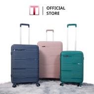 Traveler  กระเป๋าเดินทาง ขนาด 20 24 และ 28 นิ้ว กระเป๋าเดินทางล้อลาก รุ่น T23 วัสดุ PP 100% แข็งแรง 