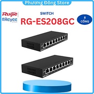 Smart Managed Switch 8 Cổng 10/100/1000BASE-T RUIJIE REYEE RG-ES208GC - Hàng chính hãng