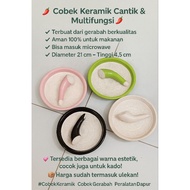 Beautiful & Multifunctional Ceramic Mortar and Pestle. free bubble and cardboard.