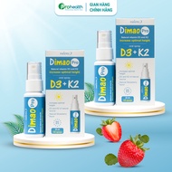 Combo 2 Hộp Dimao Pro Oral Spray D3K2 Dạng Xịt - Hỗ Trợ Tăng Chiều Cao Tăng Cường Hấp Thu Canxi Cho