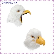 [chiwanji4x] Animal Bird Mask Realistic Masquerade Prop Headgear Christmas Bald Eagle Head Mask for 