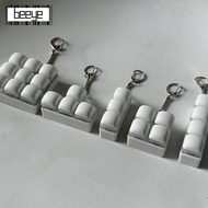 BEEYE Finger Keyboard Cap, DIY Keyboard 3/4/9Keys Fidget Keychain, Relaxing Steamed Bread Keys Butto