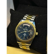 Titoni Cosmo King Black dial 14k bezel