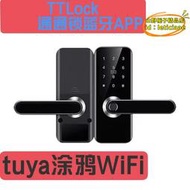 【優選】民宿房門木門指紋鎖ttlock通通鎖tuya塗鴉wifi公寓密碼鎖