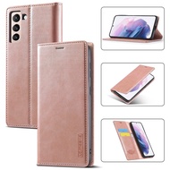 For Samsung Galaxy S21 / S21 Plus / S21 Ultra /S21 FE/S22/S22 Plus/S22 Ultra PU Leather Flip Case Wa