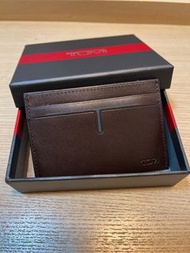 TUMI card holder 啡色真皮卡片套