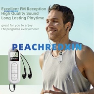 [♥Heart]  Dsp Filter Chip Radio Portable Fm Radio Mini Pocket Clip Fm Radio with Backlit Lcd 3.5mm H