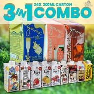 Farm Fresh Milk 3-in-1 COMBO 200ML | 24pcs UHT 200ML Variation Susu Kombo Campuran