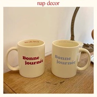 Lovely and cute ceramic cup, 8/3 double cup for making Korean style coffee, high quality Bonee Joune
