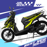 Striping Motor Beat Street All New Deluxe Grafis simple TECHNO MODEL Stiker Beat Variasi 2020 2021 2022 Sticker Skotlet Honda Click