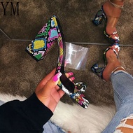 Summer Women Flat Ankle Strap Sandals Womens Transparent PVC Gladiator Beach Shoes Women Crystal Bli