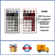 8Bitdo 85HB Wireless Numeric Keyboard 18 Key Hot swappable TOP Custom Keyboard with Display Screen a