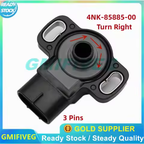 4NK-85885-00-00 Turn Right Clockwise Throttle Position TPS Sensor 3 Pins for Yamaha R1 FZ6 FZ1 4NK85