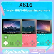 [HoME&life] X616 Retro Nostalgic Game Console 3.5-Inch Large Color Screen 16-Bit Joystick  Games A