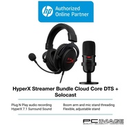 HYPERX Streamer Bundle Starter Pack (HyperX Cloud Core Gaming Headset + SoloCast USB Microphone)