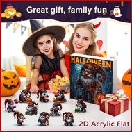 Halloween Countdown Calendar 2D Acrylic 24 Day Gnome Figures Halloween Countdown Calendar Gnome Orna