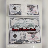 100 lembar Uang Kuno Uang Mainan Dolar Dollar Uang Mainan Mahar 157cm